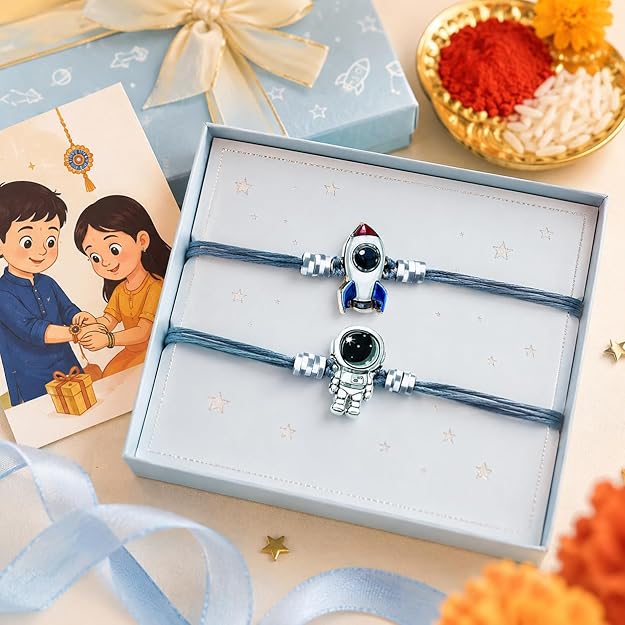 Space Explorer Rakhi Set of 2 for Kids