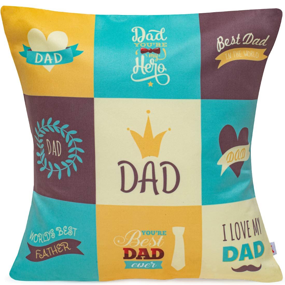 Gits For Parents- Dad Mom Printed Cushion Cover Set Of 2