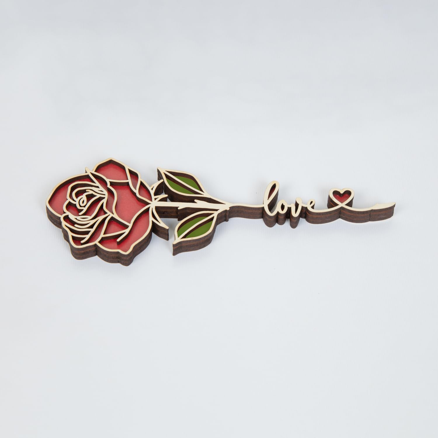 MDF Red Rose with Gift Box 