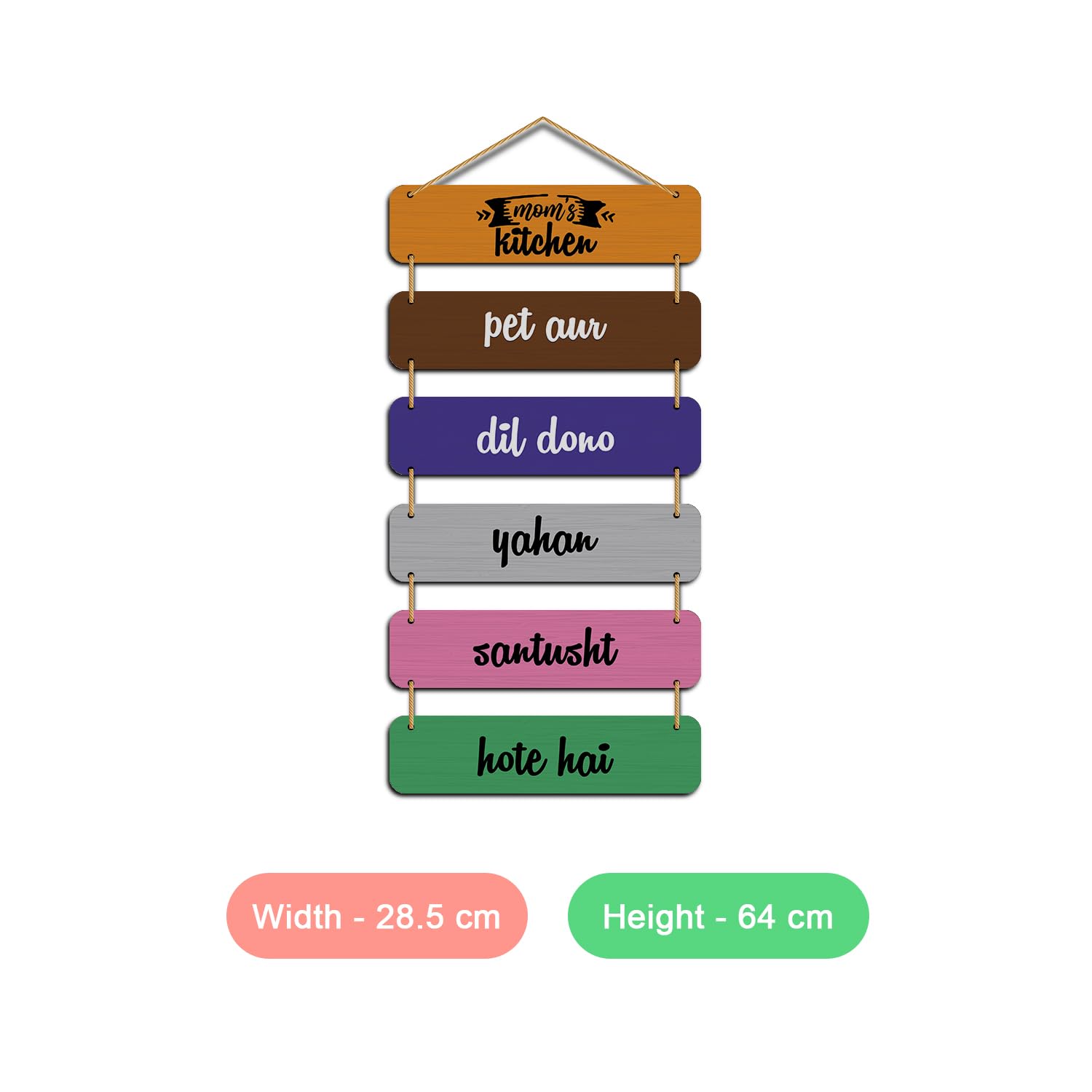 Wooden Door Hanging Decorative Items – Mom Kitchen Wall Sculpture for Home, Wall Decor & Kitchen