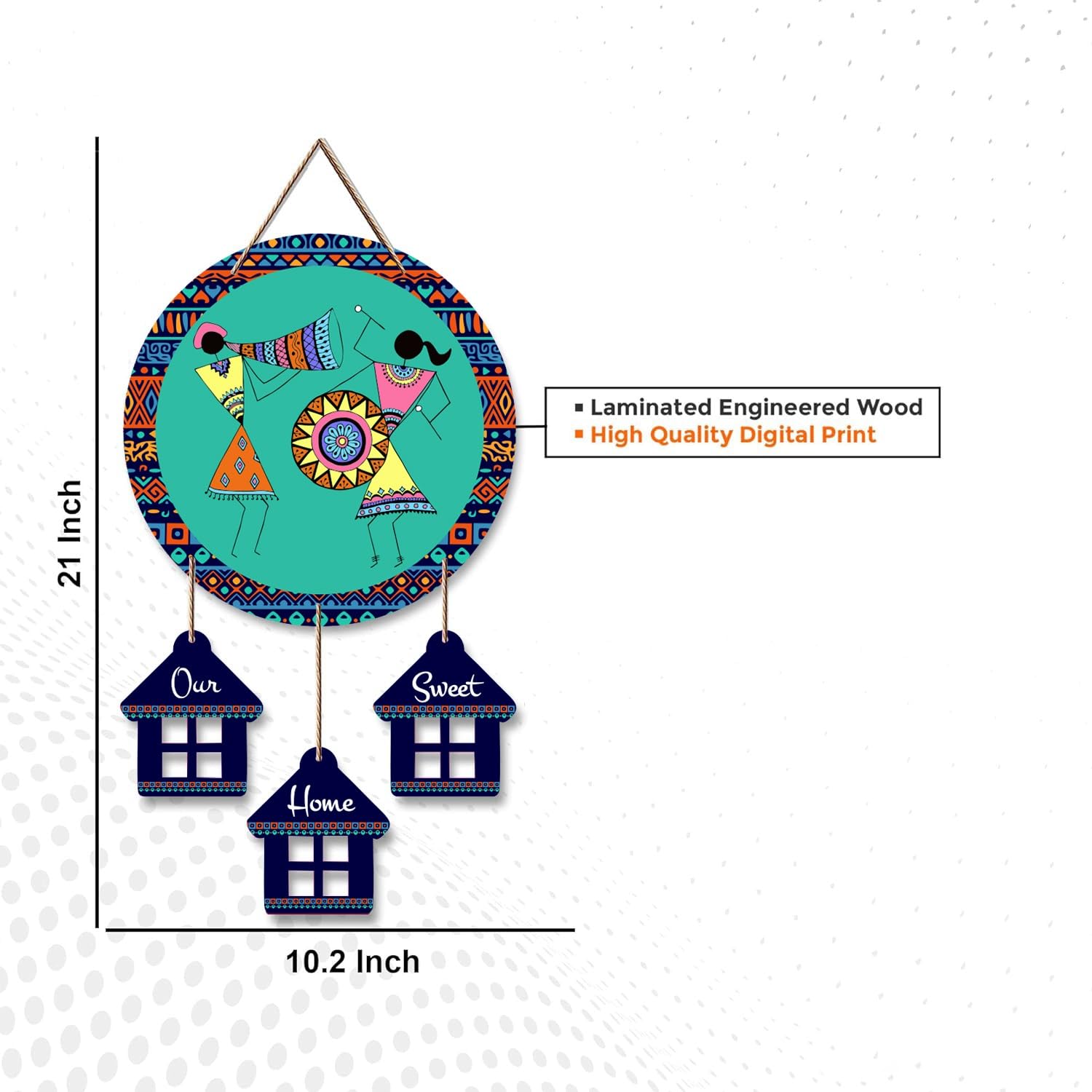 Welcome Wooden Wall Art Hanging Decoration item for Home 