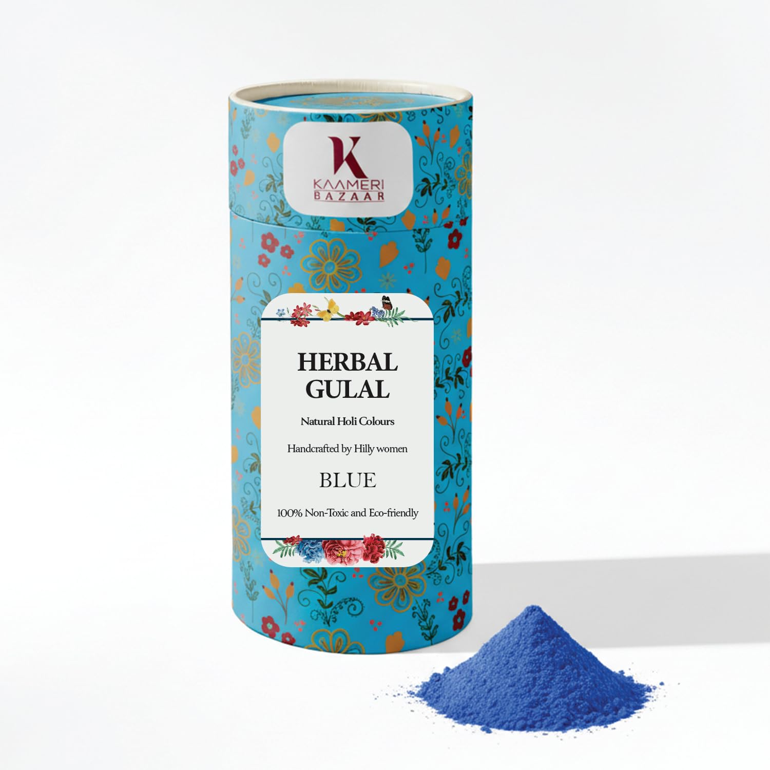 Natural Holi Gulal Colour Pack Organic Holi Multi Colours - Pack of 4 100gm Each