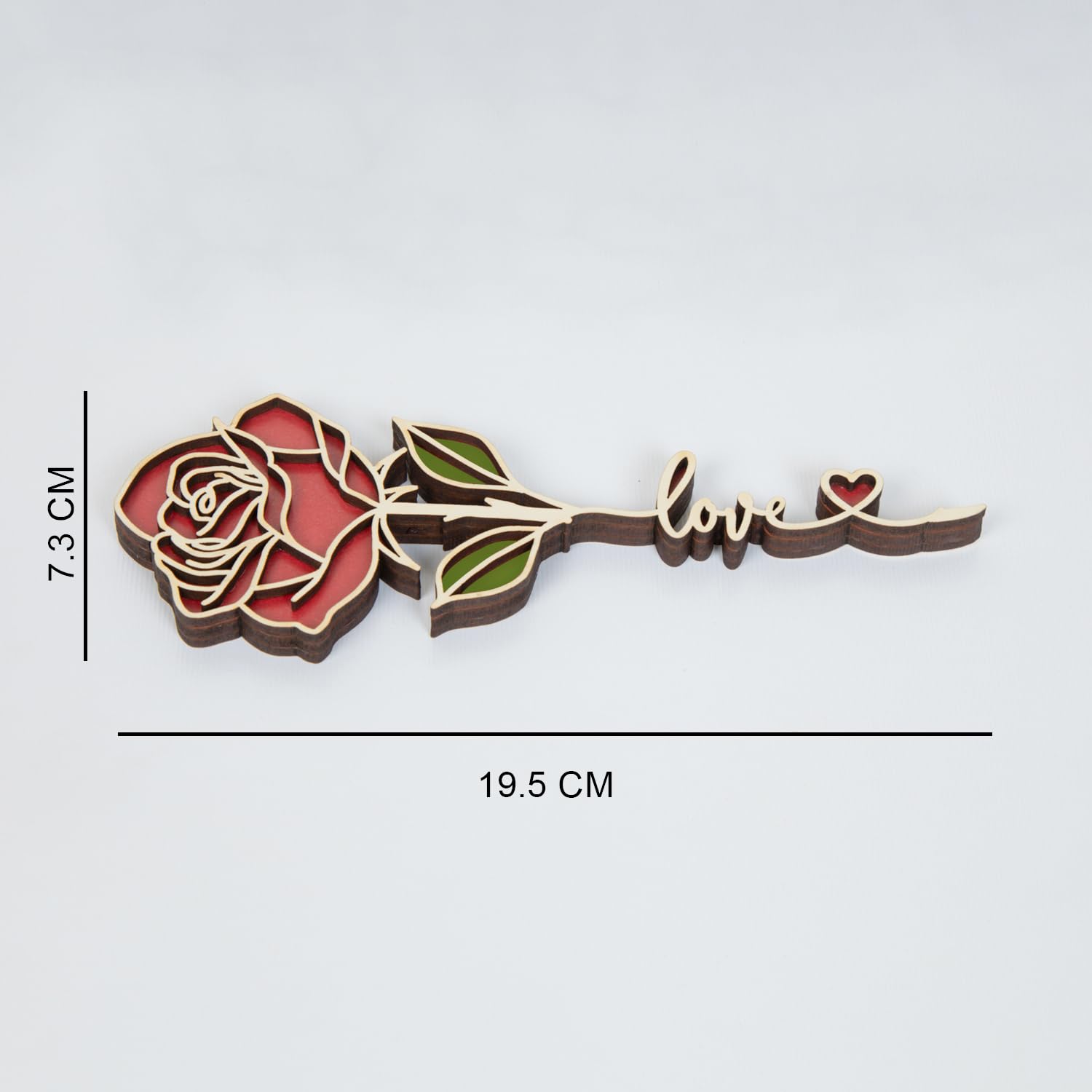 MDF Red Rose with Gift Box 