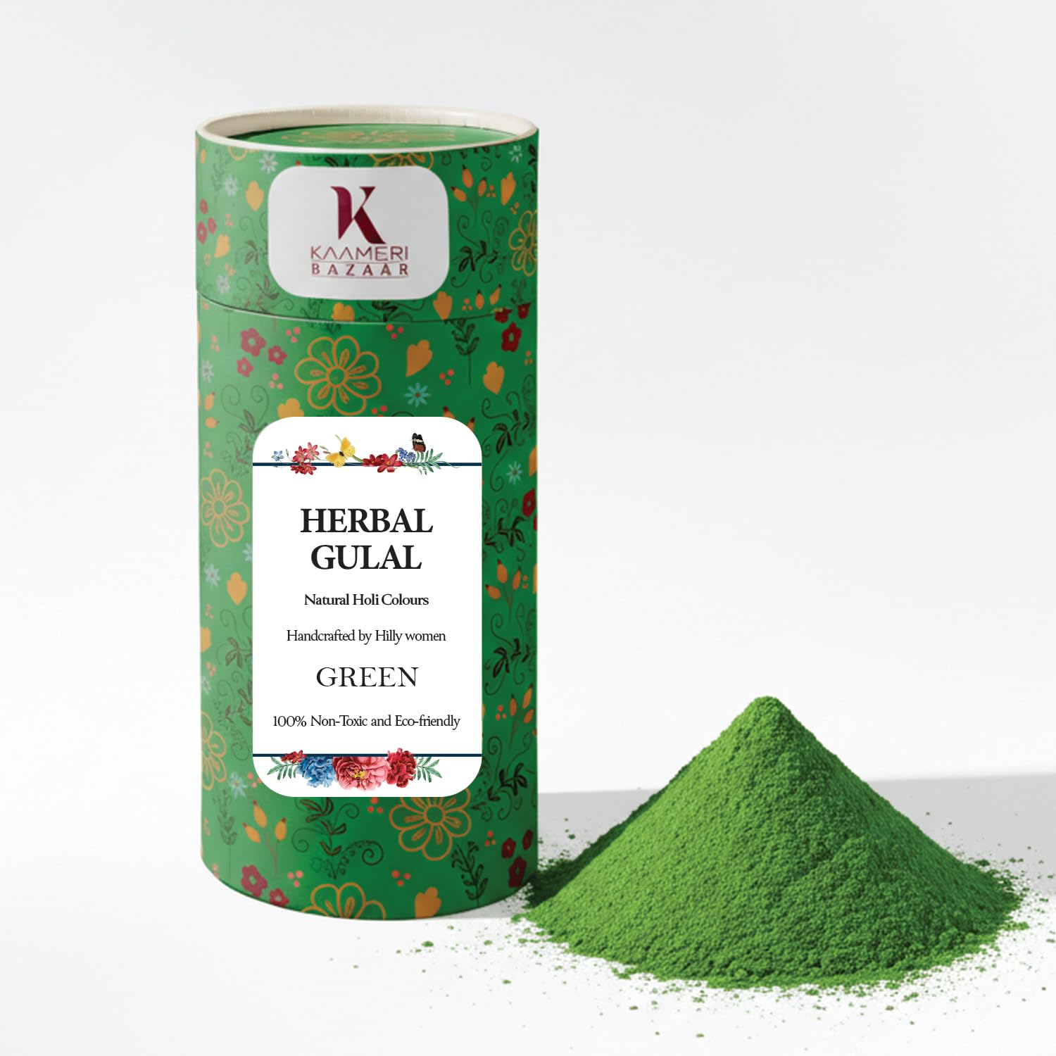 Natural Holi Gulal Colour Pack Organic Holi Multi Colours - Pack of 4 100gm Each