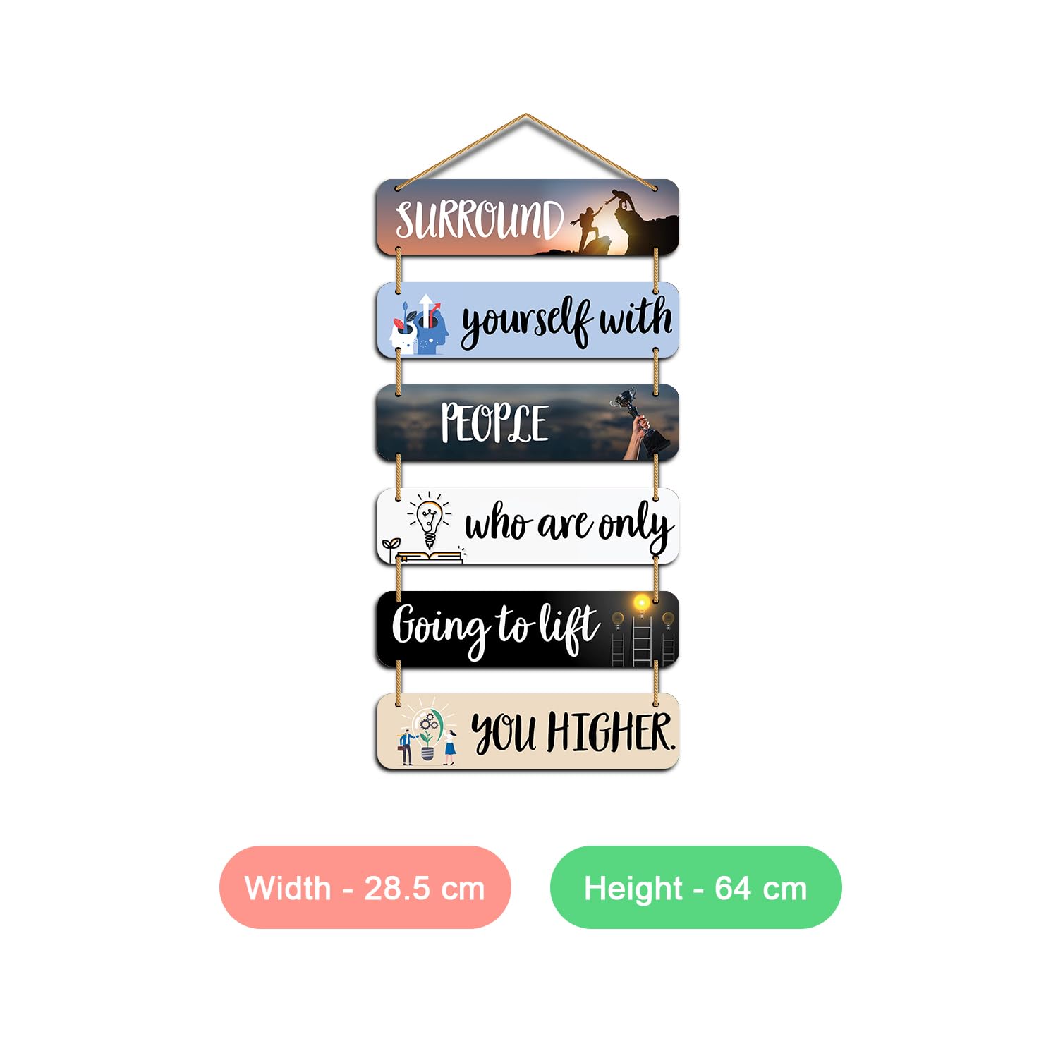 Wooden Door Hanging Decorative Items – People Wall Sculpture for Living Room & Home Wall Decoration