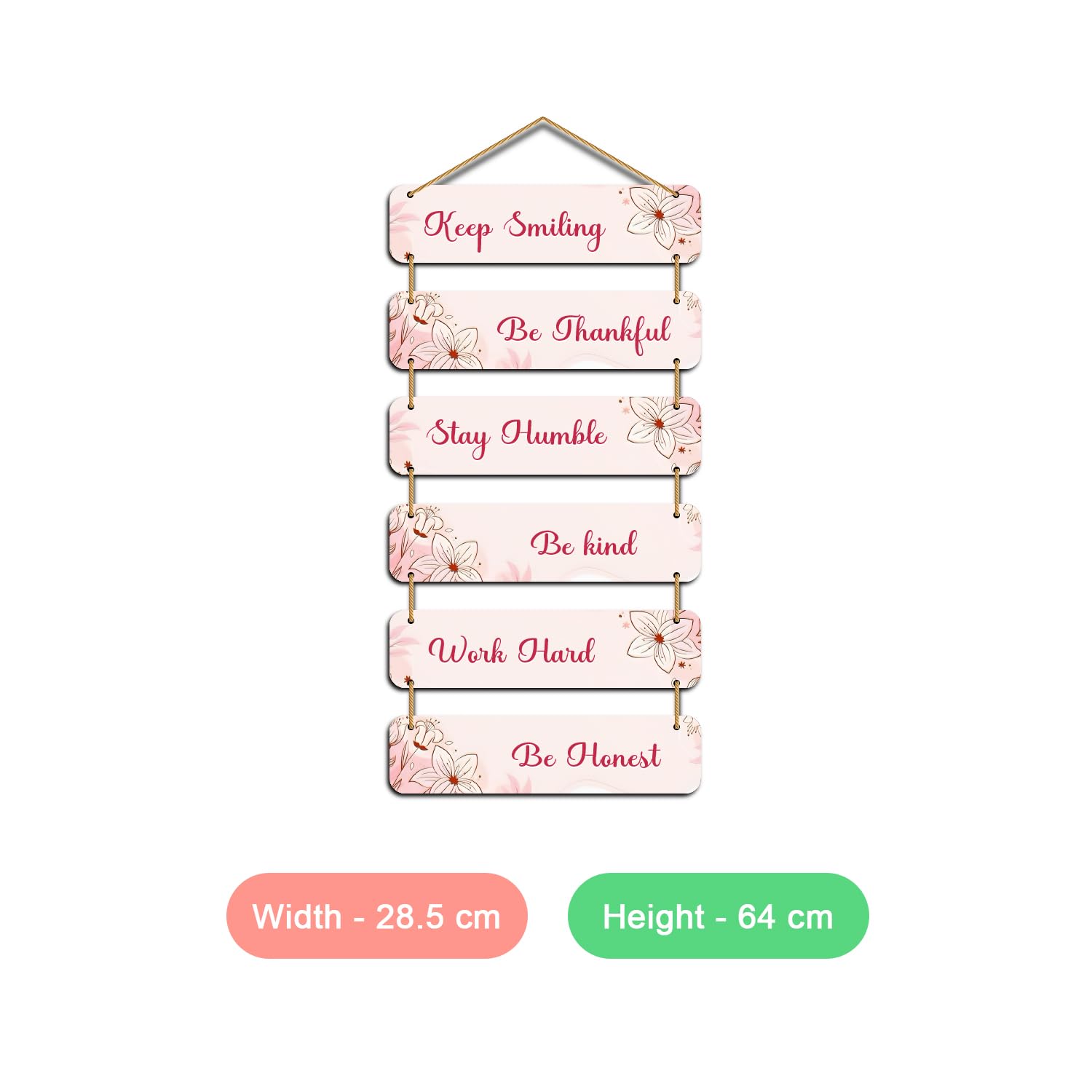 Wooden Door Hanging Decorative Items – Keep Smiling Wall Hanging