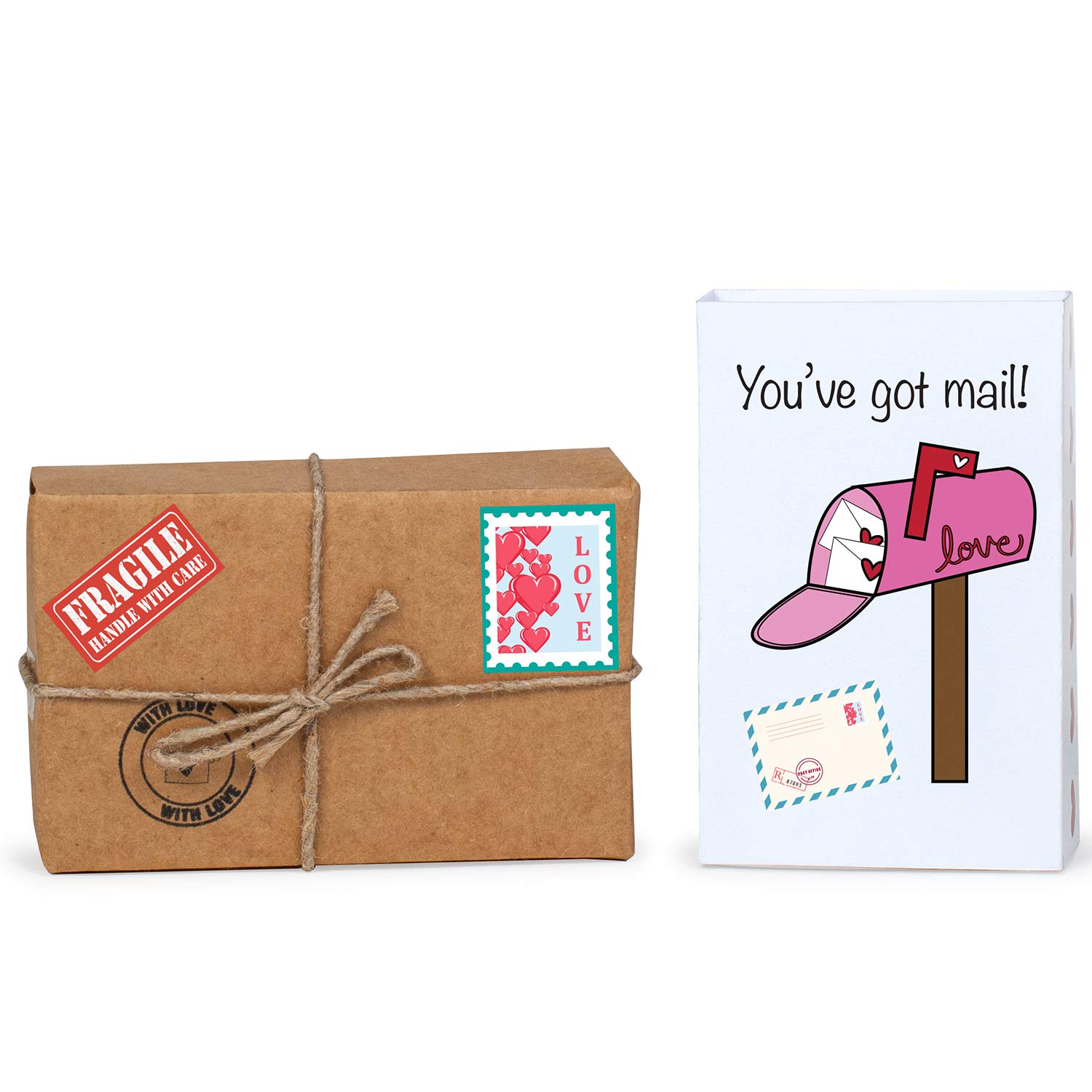 you've got mail - tiny hamper for girlfriend/boyfriend/husband/wife/fiance to gift on birthday/anniv