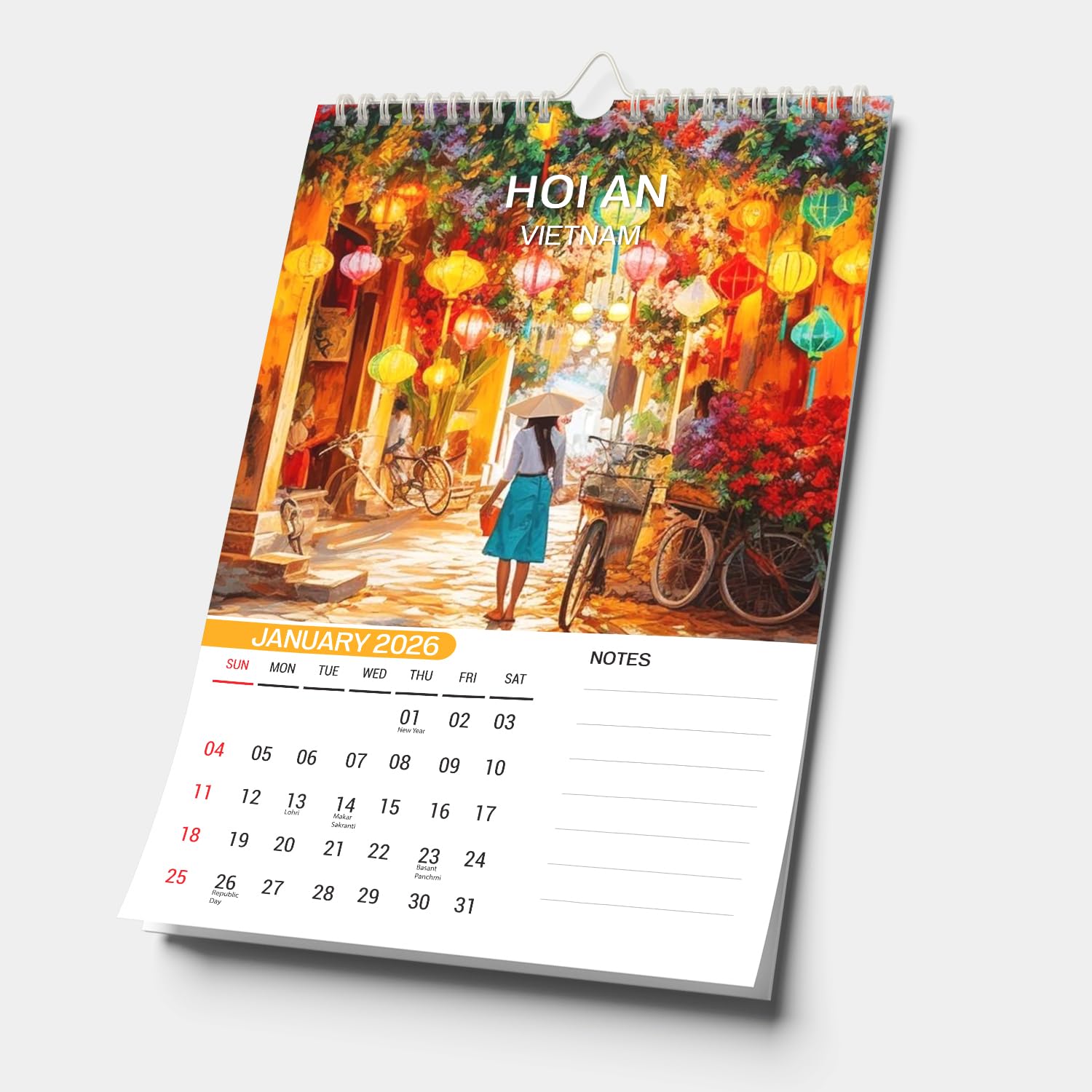 2026 Wall Calendar  Professional Monthly Planner (Jan 2026 - Dec 2026)  7-Sheet Dual-Sided Hanging C