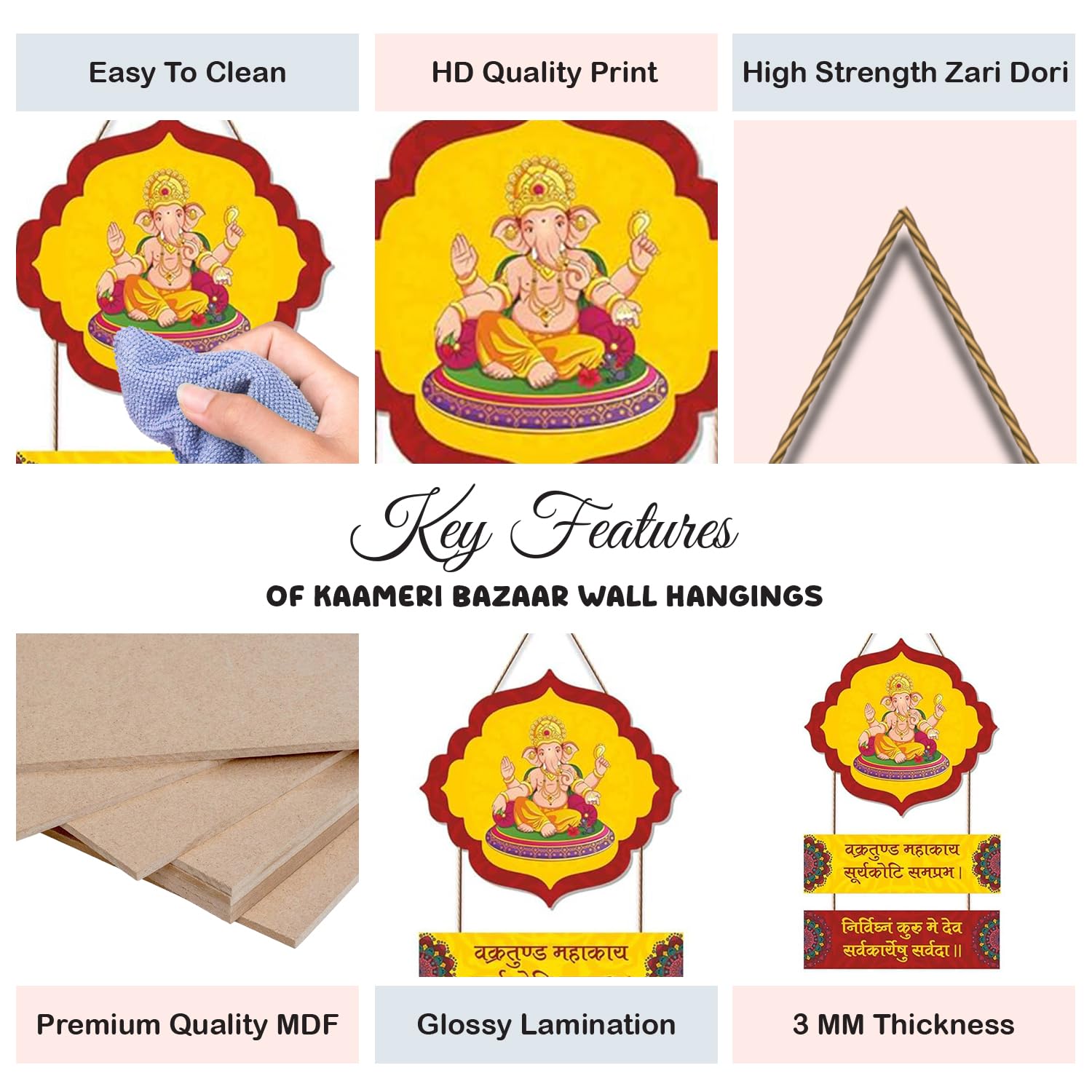 Decorative Wall Hanging Ornaments Wooden Art Decoration Item for Home Decor - Gift