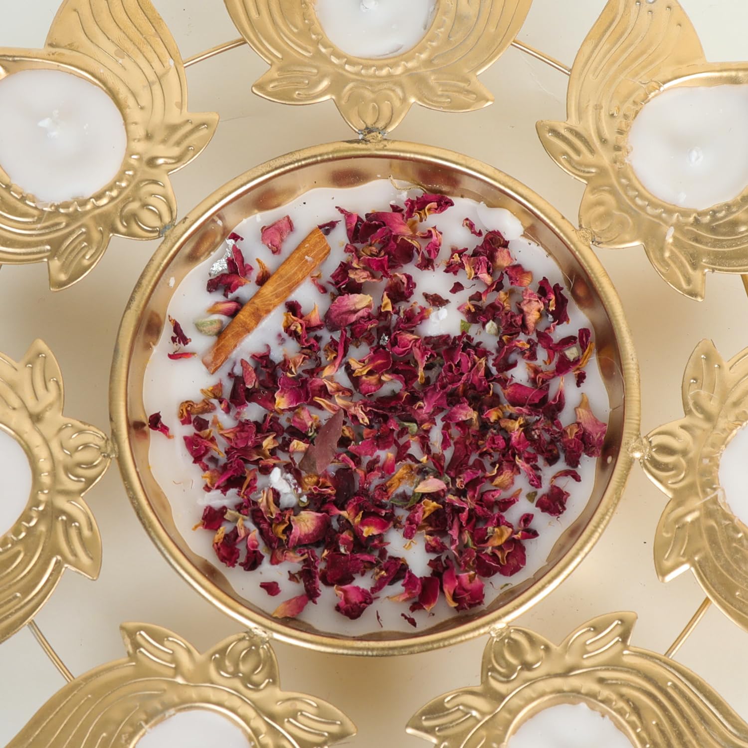 Handcrafted Bowl for Floating Flowers and Tea Light Candles  Diya Shape Flower Decorative Urli Bowl 