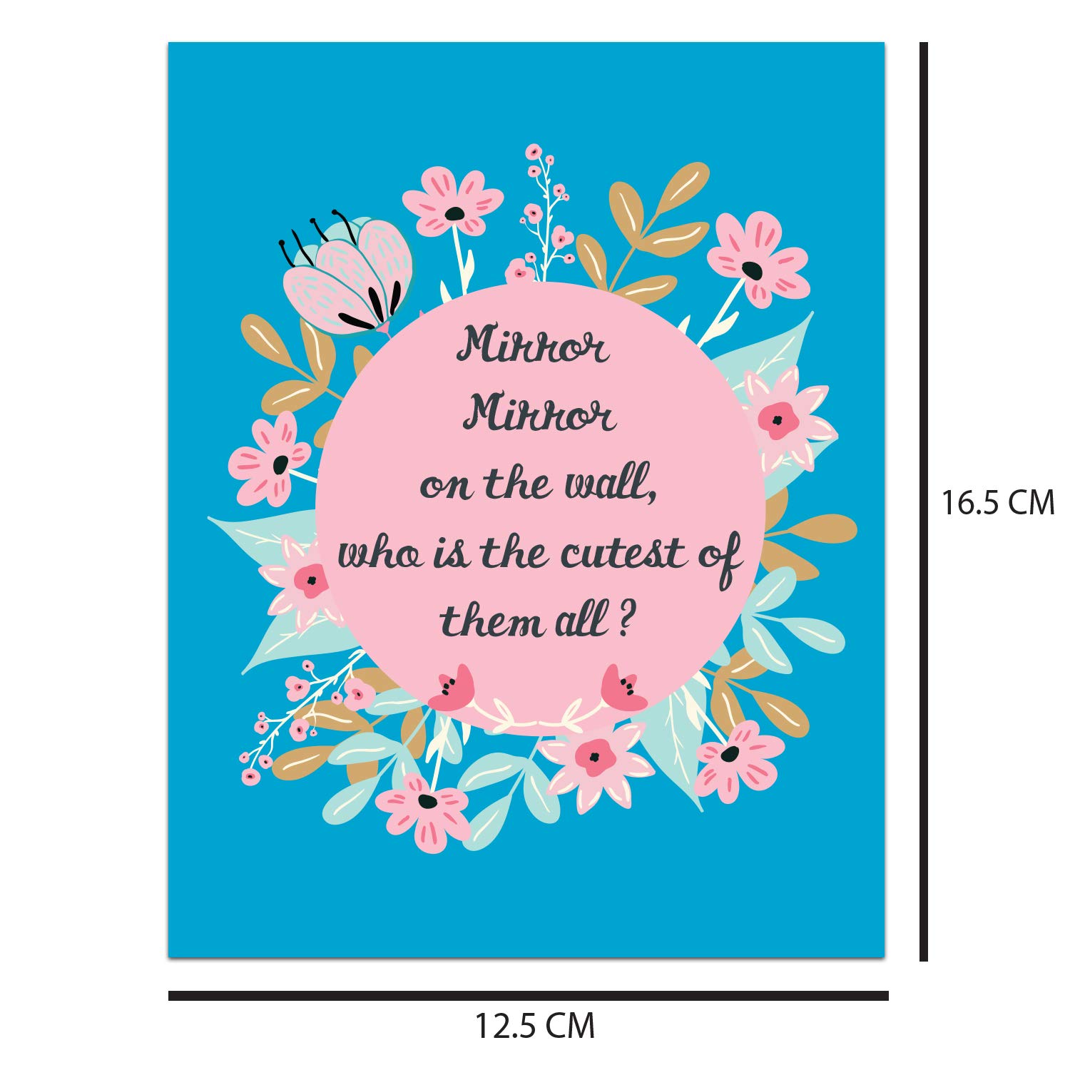 Enchanted Mirror - Best Greeting Card with Mirror for Siblings/Friend/Girlfriend/Boyfriend to Gift o