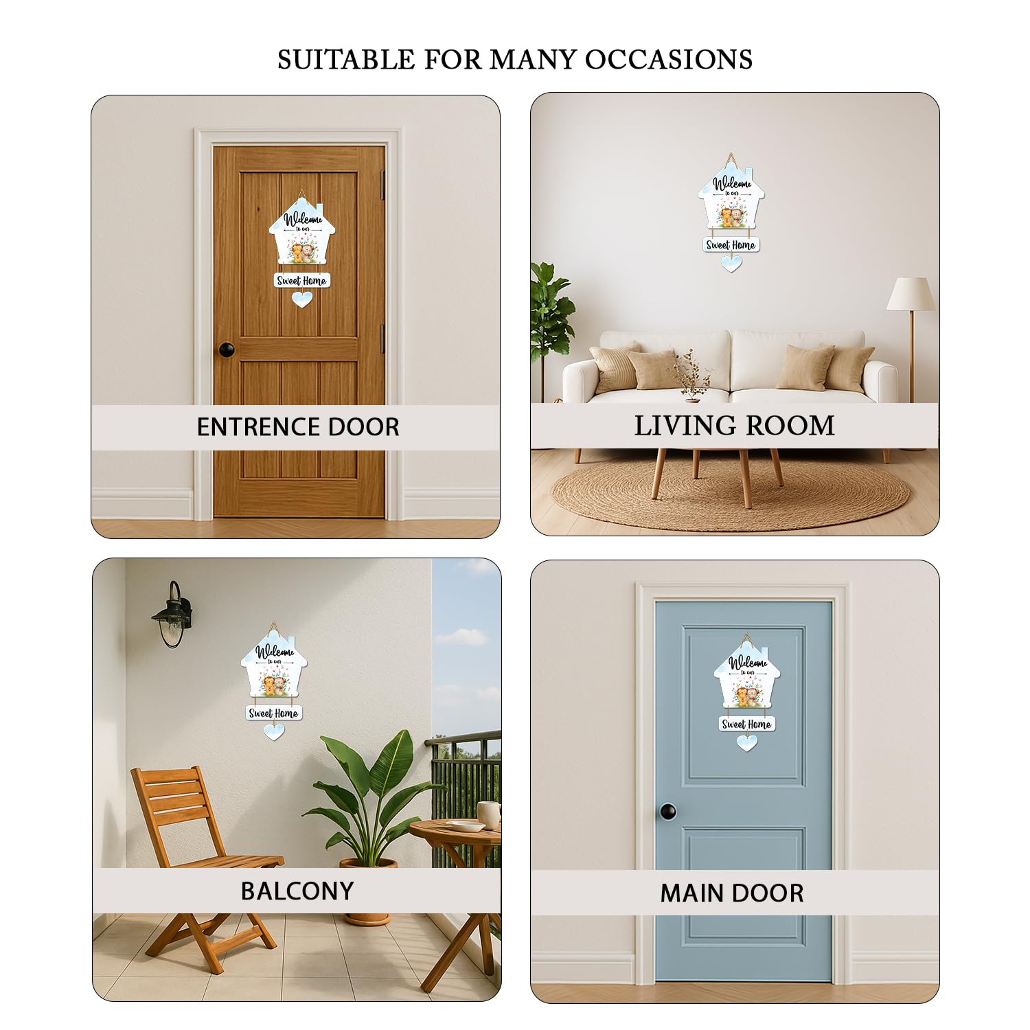 Welcome To Out Home Wall Hanging For Living Room - Bedroom - Home Décor - Gifts 