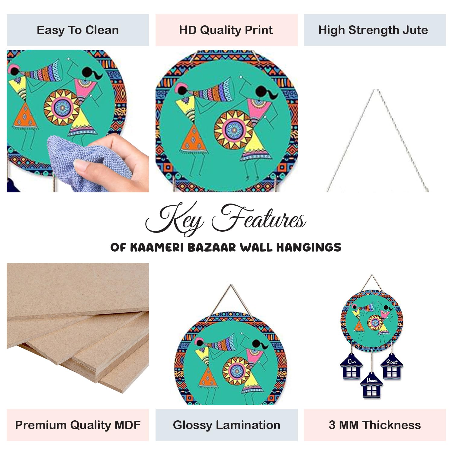 Welcome Wooden Wall Art Hanging Decoration item for Home 