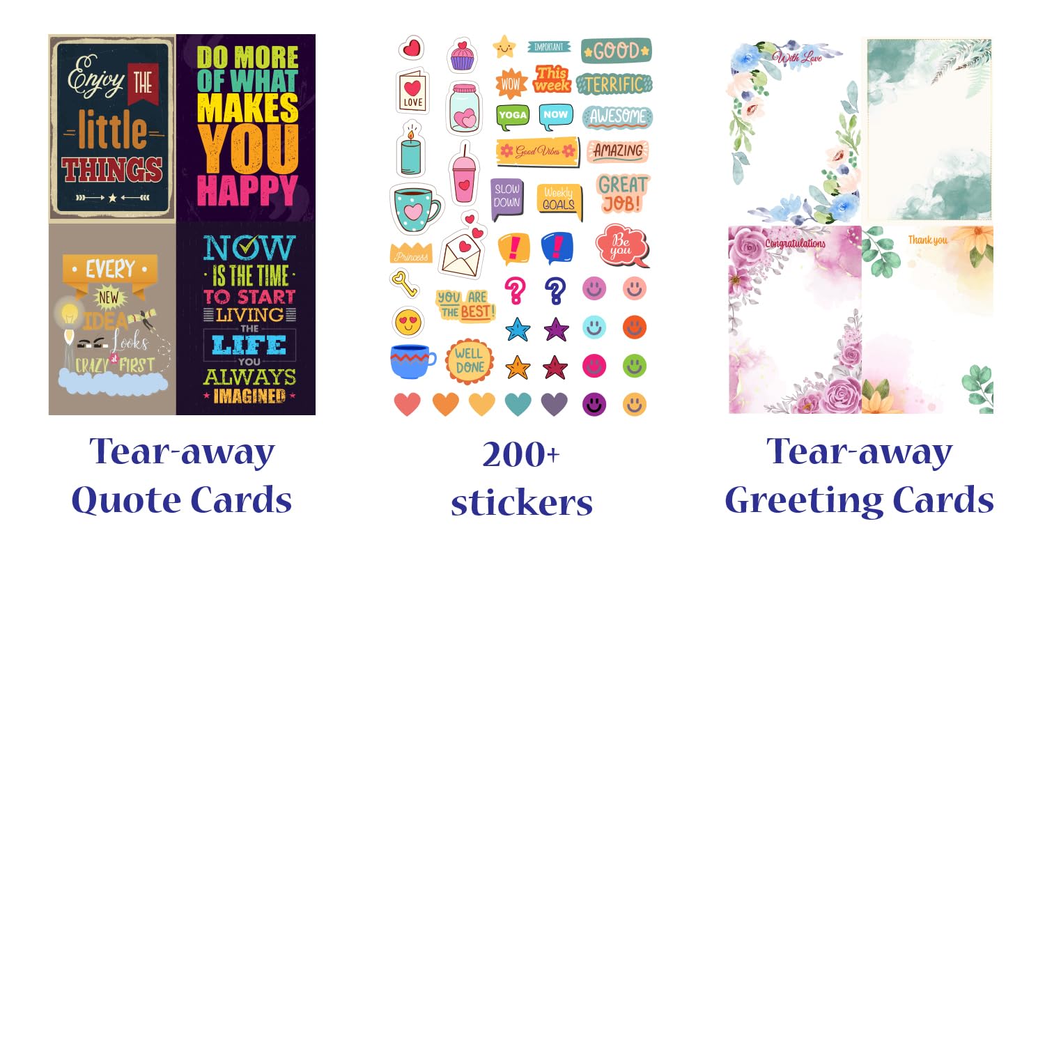 Grow Your Dreams Like Flowers Planner Kit Undated B5 Planner with Stickers, Bookmarks,Poster, Activi