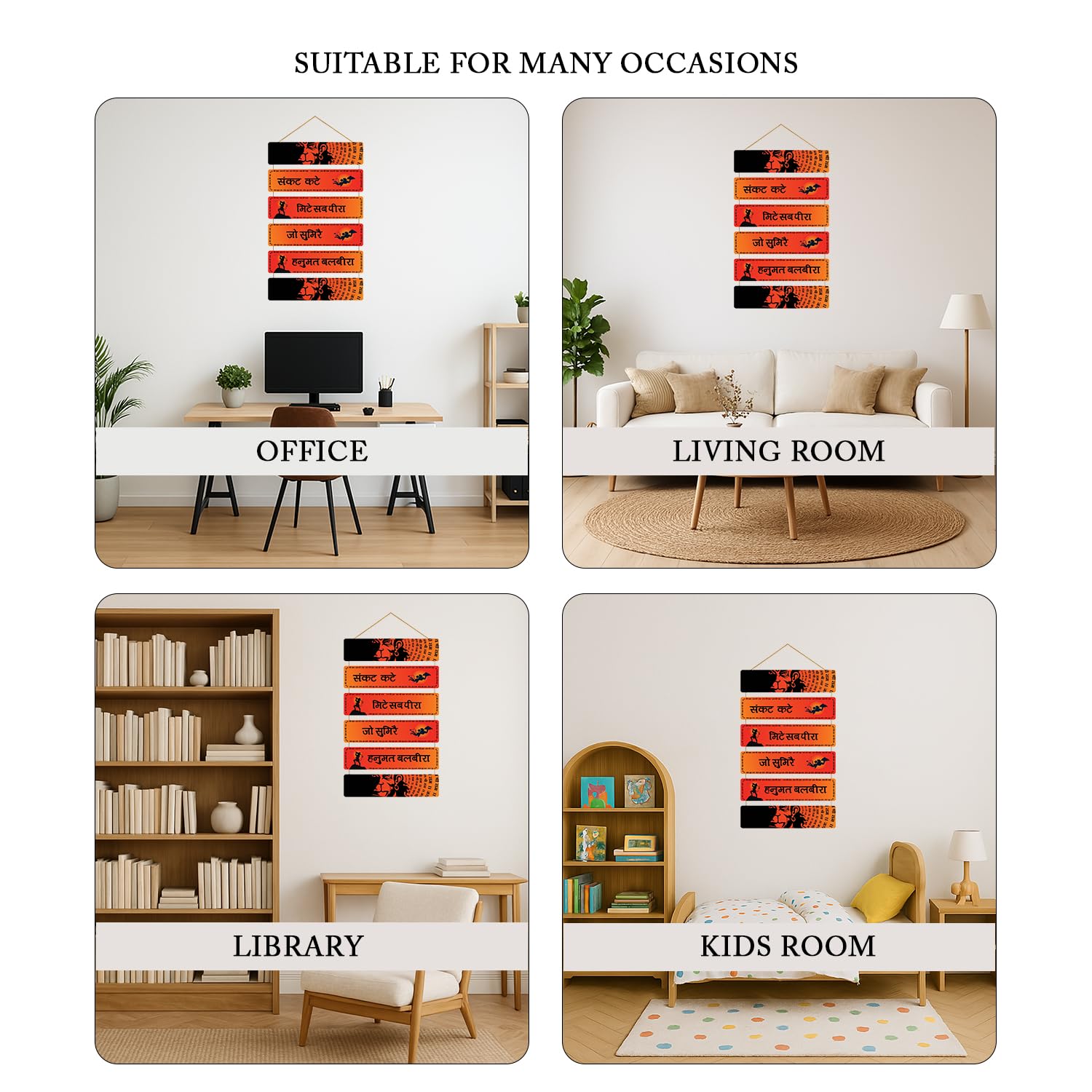 Home Decoration God Hanuman Wall Hanging Art - Decorative Bajrangbali Item for Living Room