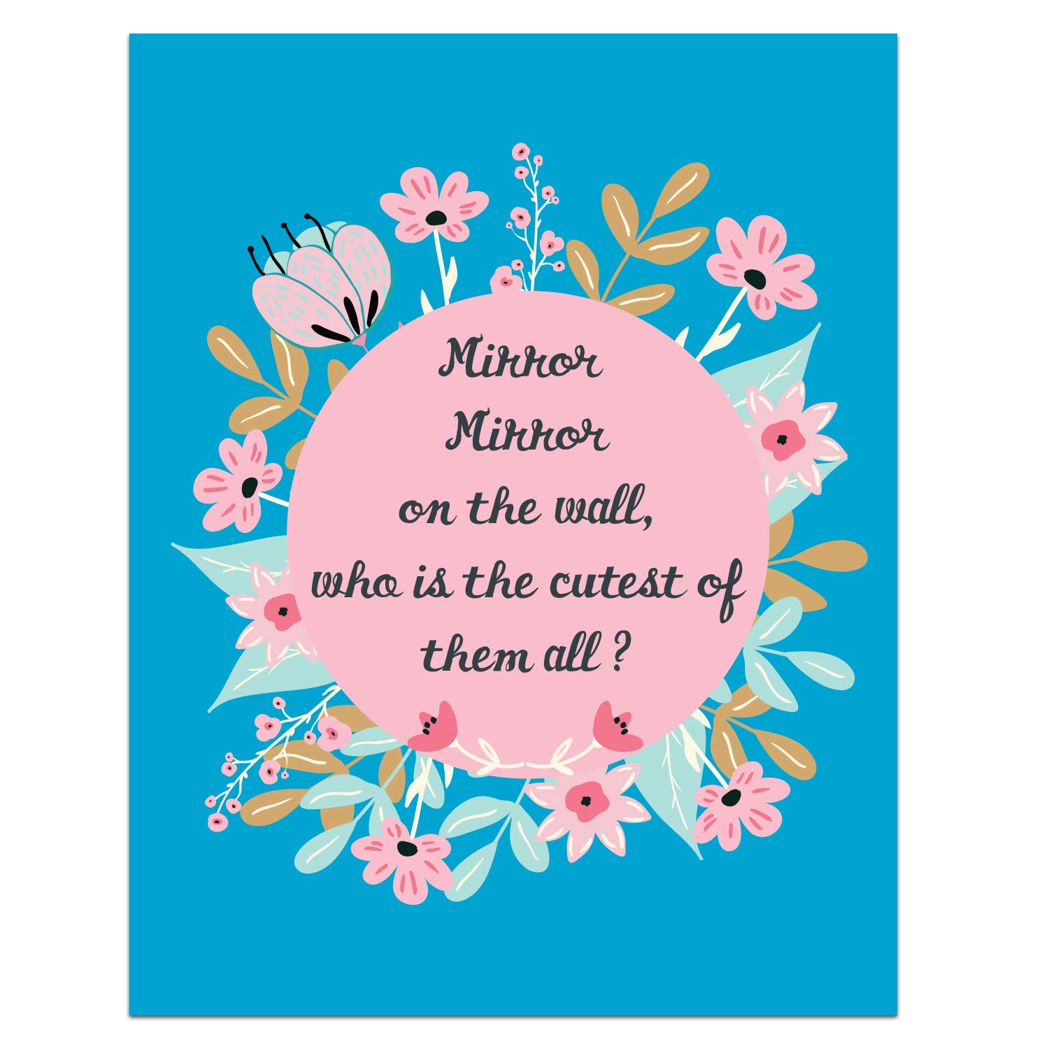 Enchanted Mirror - Best Greeting Card with Mirror for Siblings/Friend/Girlfriend/Boyfriend to Gift o