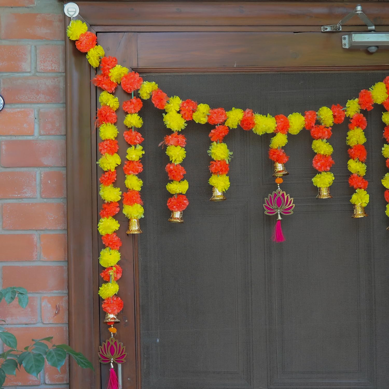 Decorative Door Hanging Toran for Diwali Traditional Bandharwal Thoran Used for Decoration of Main E