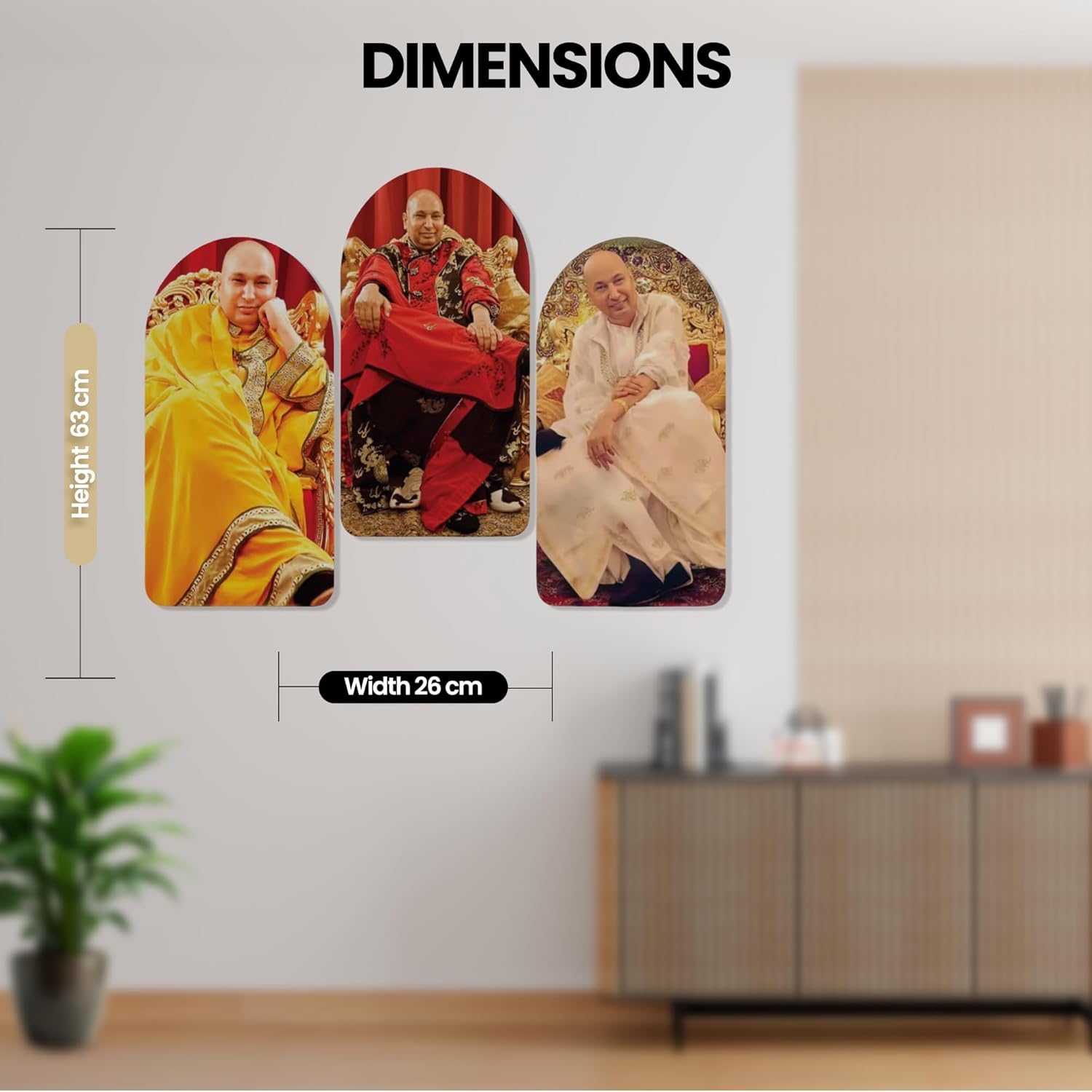 Guruji Wall Sculpture  Wooden Frame for Wall Decoration  Handcrafted Wall Art