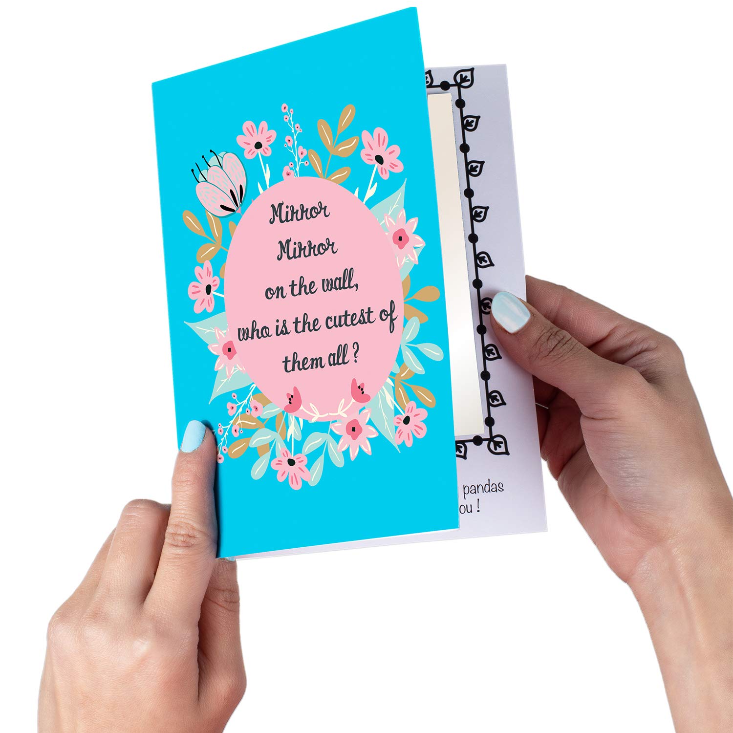 Enchanted Mirror - Best Greeting Card with Mirror for Siblings/Friend/Girlfriend/Boyfriend to Gift o