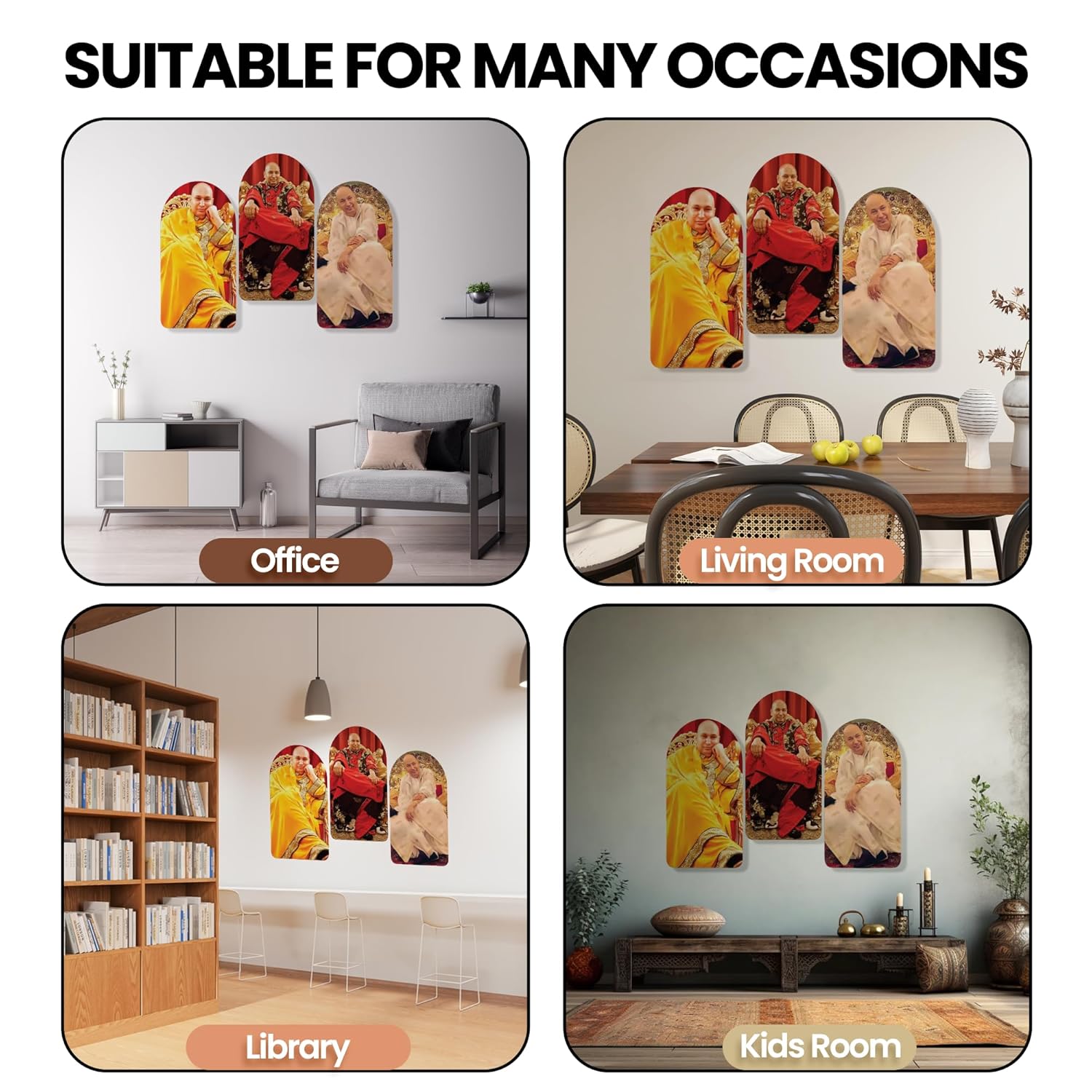 Guruji Wall Sculpture  Wooden Frame for Wall Decoration  Handcrafted Wall Art