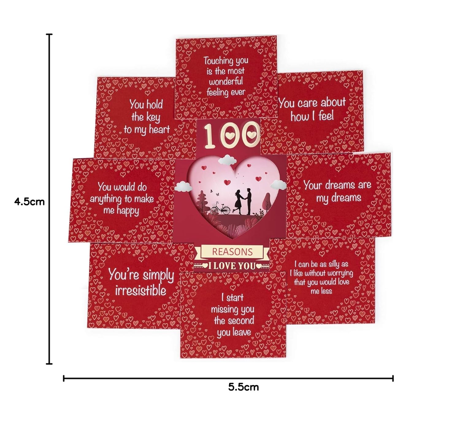 00 Reasons Why I Love You Cards,Love Box,Confession Box,Valentine'S Day Gift,Gift For Girlfriend,Boy