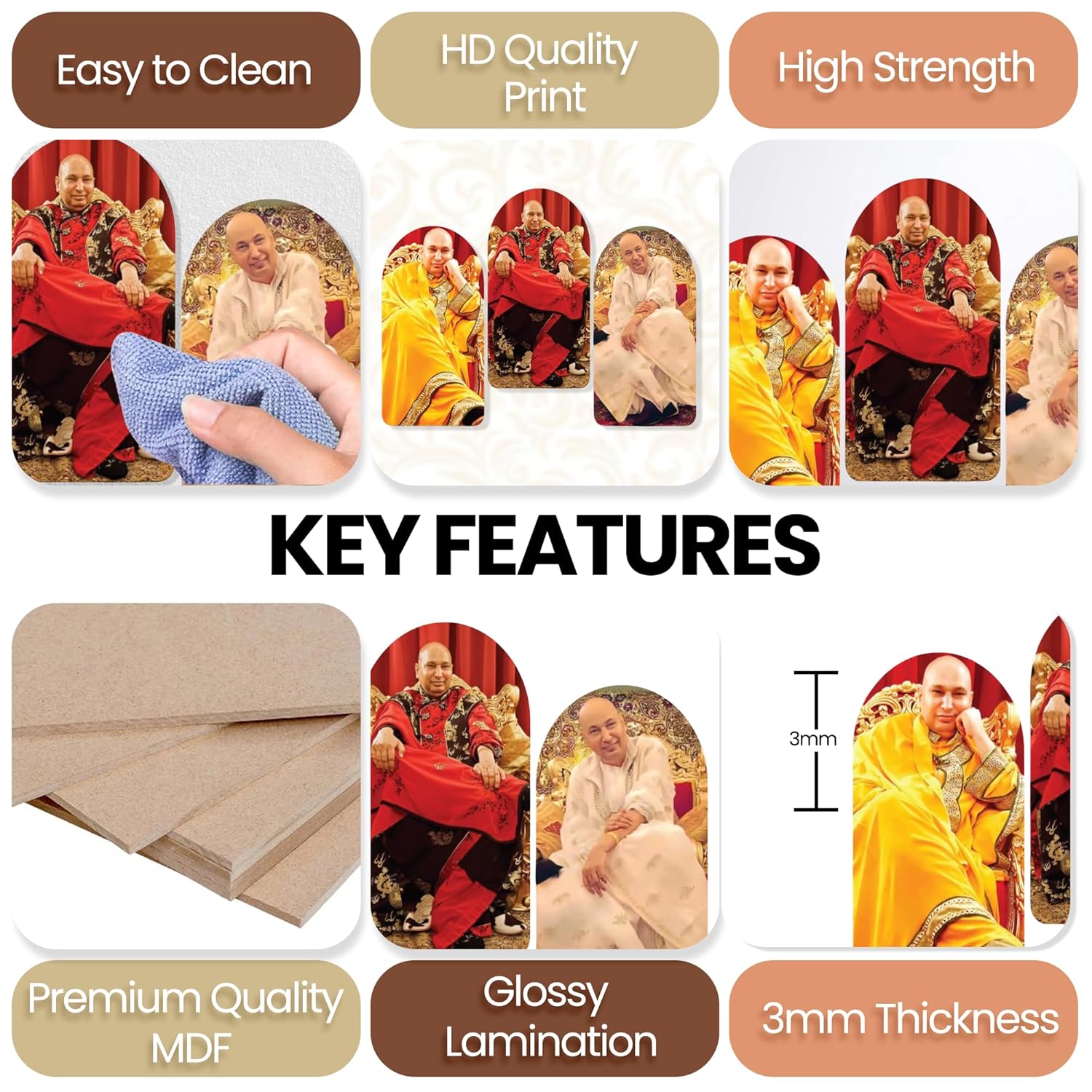 Guruji Wall Sculpture  Wooden Frame for Wall Decoration  Handcrafted Wall Art