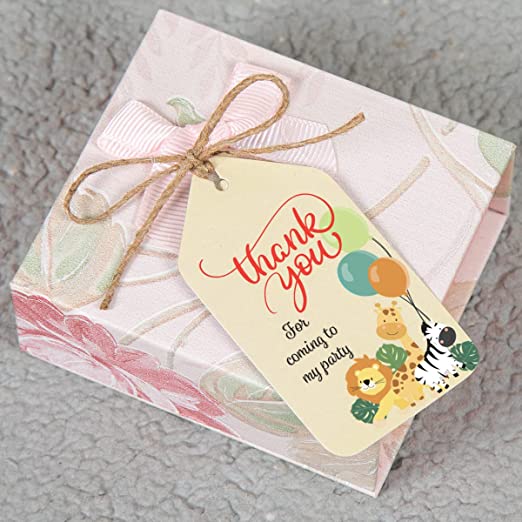 Set of 48 Thank You Tags for for Return Gifts 