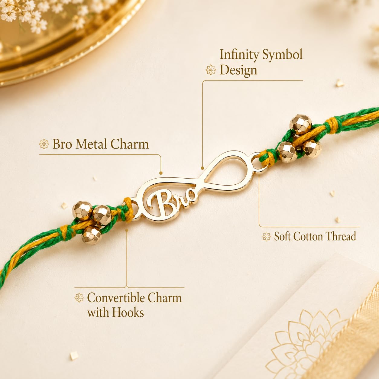 Kaju Katli 100g with Infinity Bro Rakhi