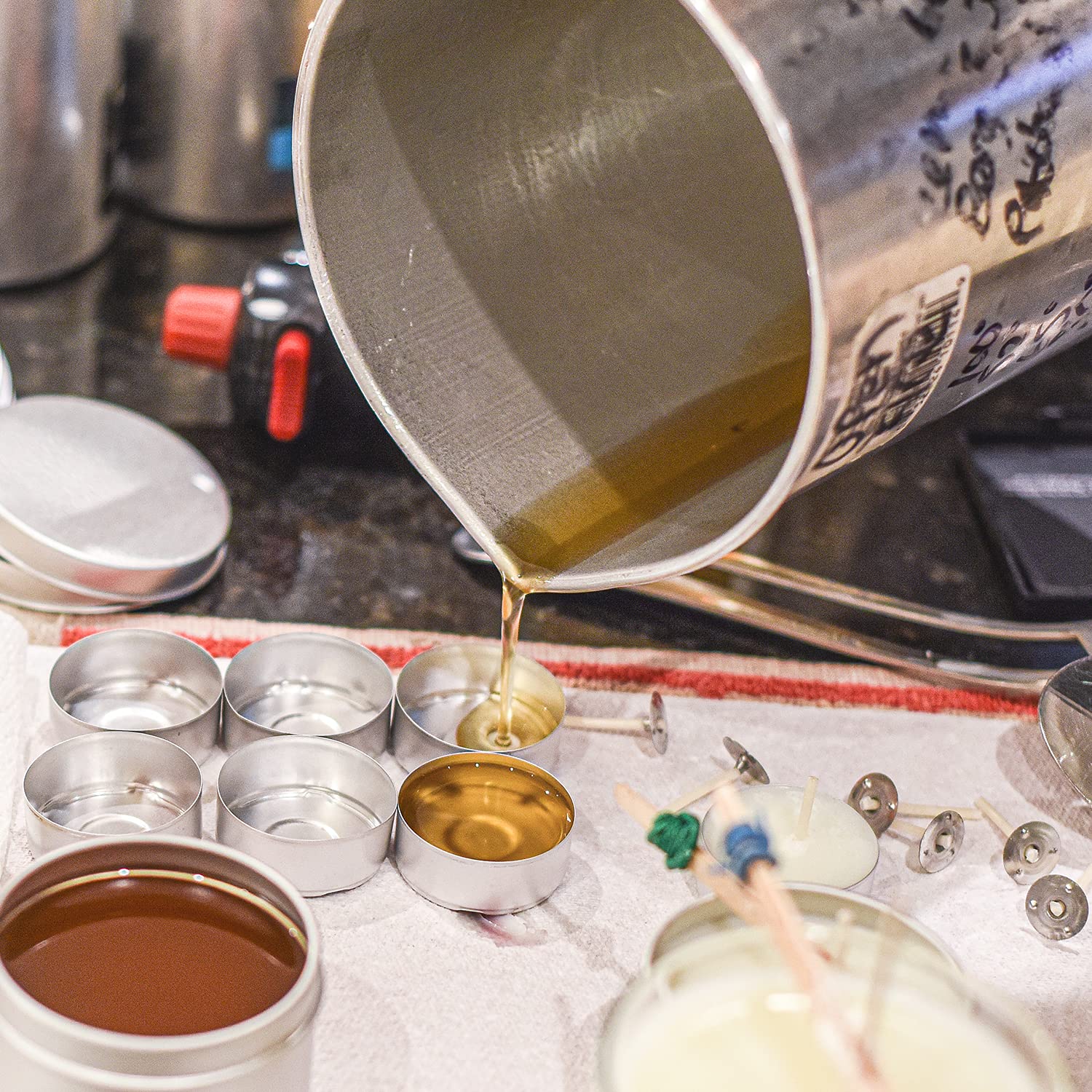 Wax Scented Tealight Candles Set (Lavender, 18 Pcs)